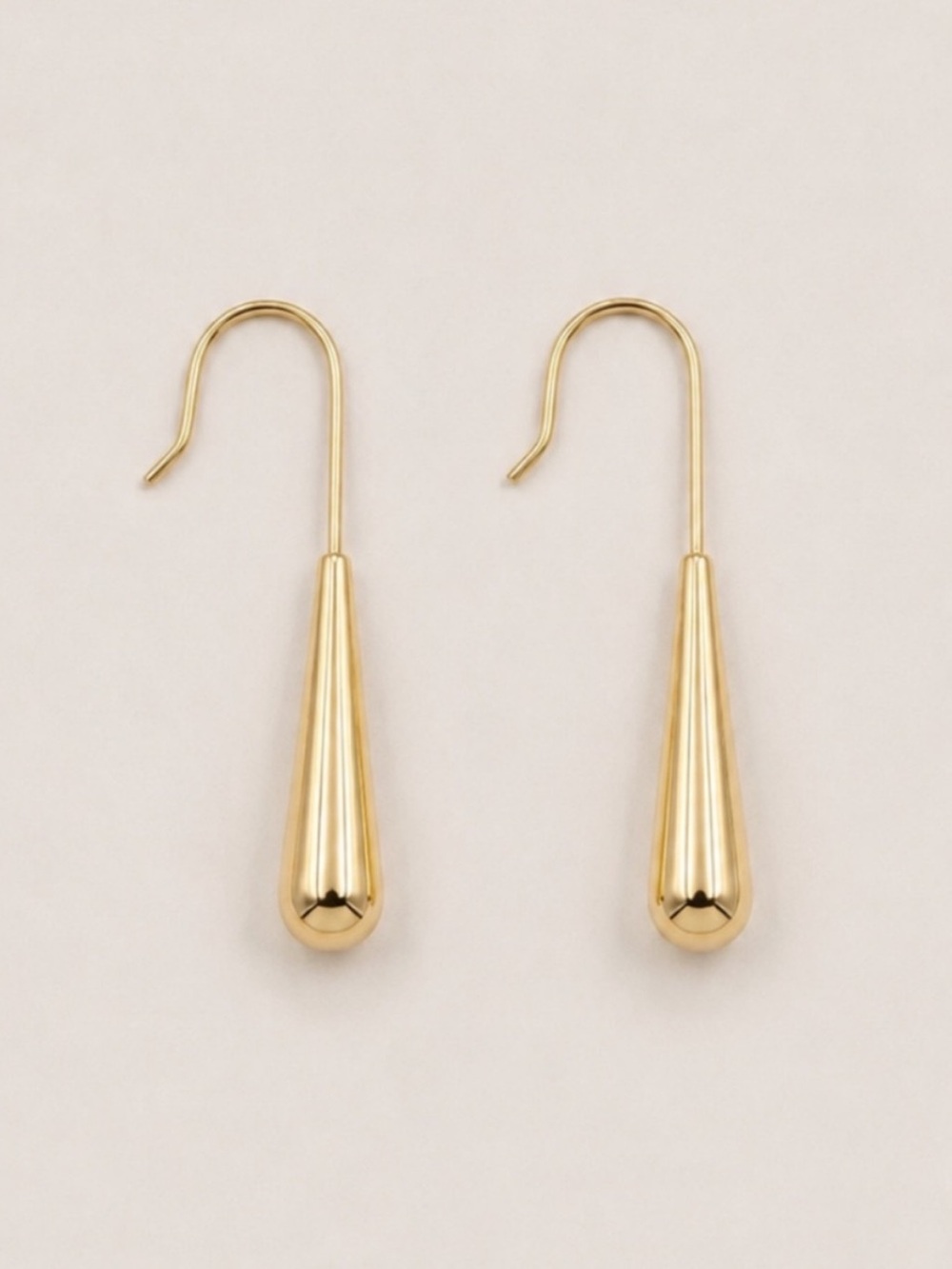 New! Gold Classic Molten Droplet Earrings NWOT 5050